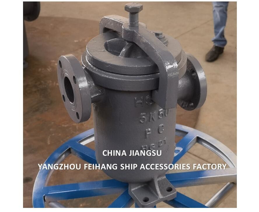 JIS F7209 MARINE SIMPLEX FUEL STRAINER & MARINE SINGLE FILTER Corps en fonte en acier inoxydable Élément de filtre
