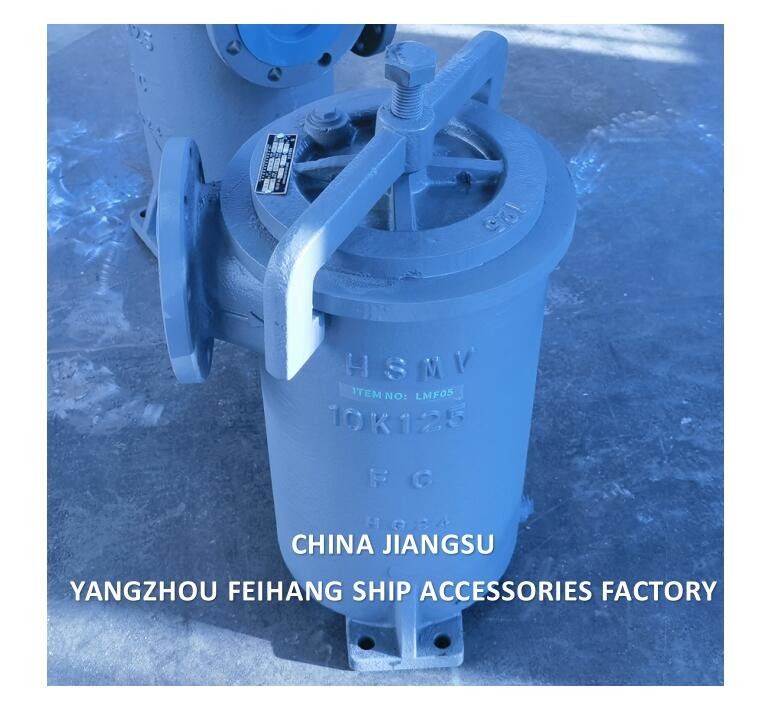 JIS F7209 MARINE SIMPLEX FUEL STRAINER & MARINE SINGLE FILTER Corps en fonte en acier inoxydable Élément de filtre