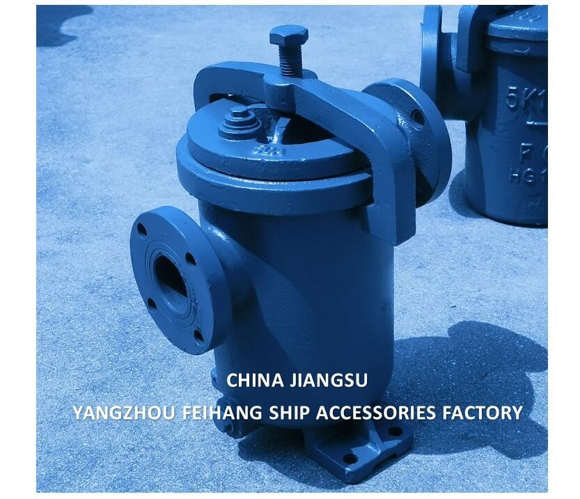 JIS F7209 MARINE SIMPLEX FUEL STRAINER & MARINE SINGLE FILTER Corps en fonte en acier inoxydable Élément de filtre