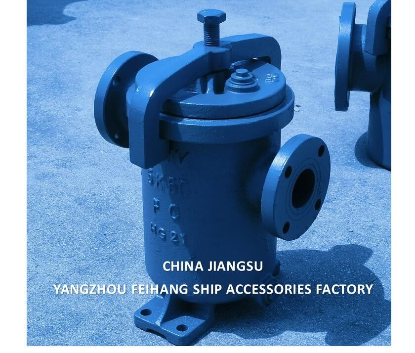 JIS F7209 MARINE SIMPLEX FUEL STRAINER & MARINE SINGLE FILTER Corps en fonte en acier inoxydable Élément de filtre