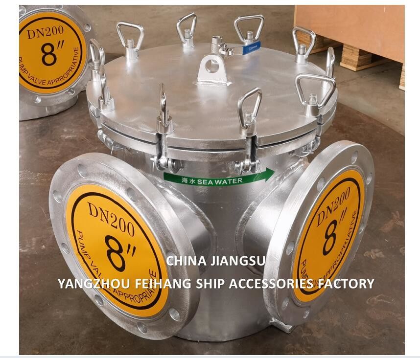 Filtre à eau de mer pour l'entrée principale de la pompe à eau de mer BRS200 CB/T497 SZIE-8