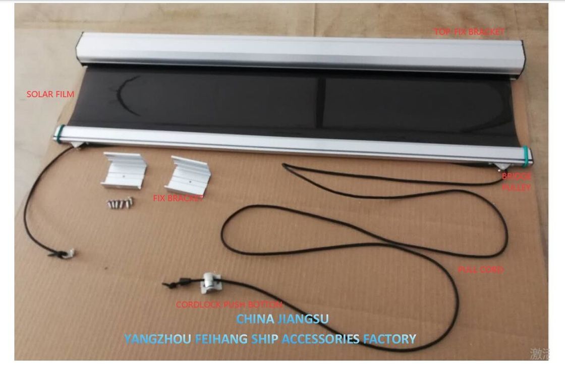 Écran solaire anti-éblouissement marine Roller Blind Film d'ombrage en polyester de couleur bronze