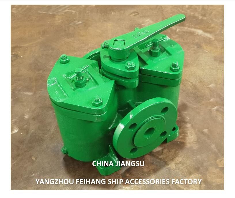 Filtre à carburant en double, y compris les éléments de filtre, modèle AS32 CB/T425 FLANGE TO FLANGE -195mm FLANGE OD 120 FLANGE PCD-90m