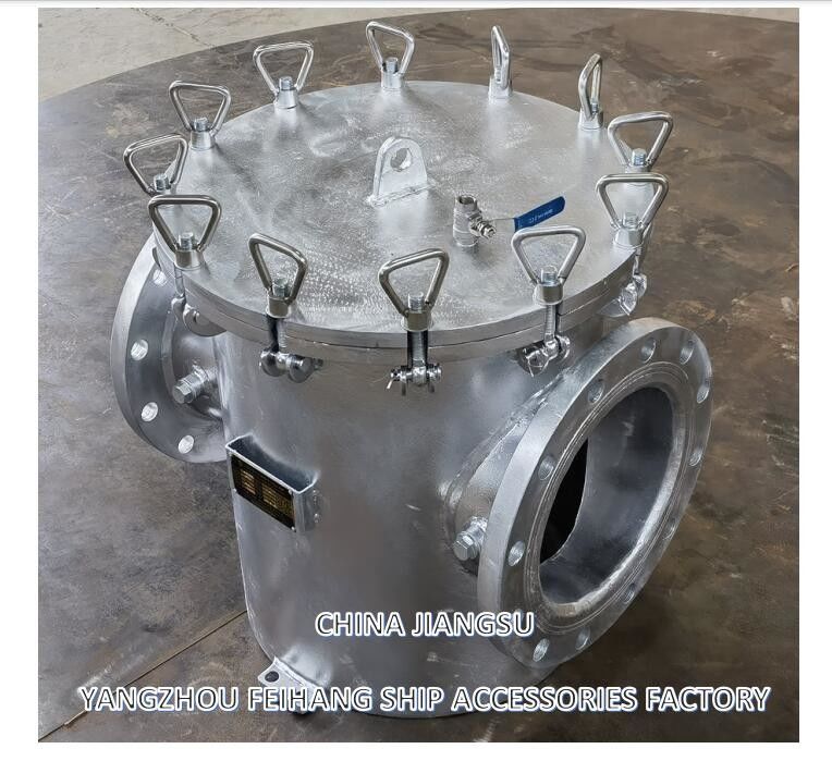 Casque de filtre à eau de mer Simplex Modèle AS250 CB/T497-1994 Corps en acier au carbone avec filtre en acier inoxydable variable