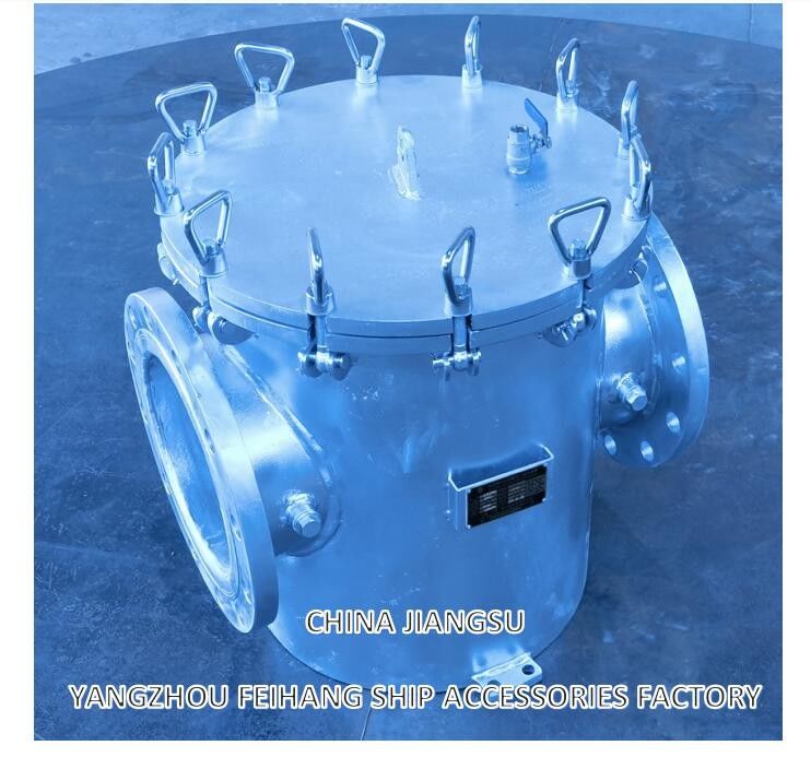 Filtre unique d'eau de mer - Filtre unique d'eau grossière pour le système de refroidissement de l'eau de mer AS250 CB/T497-1994