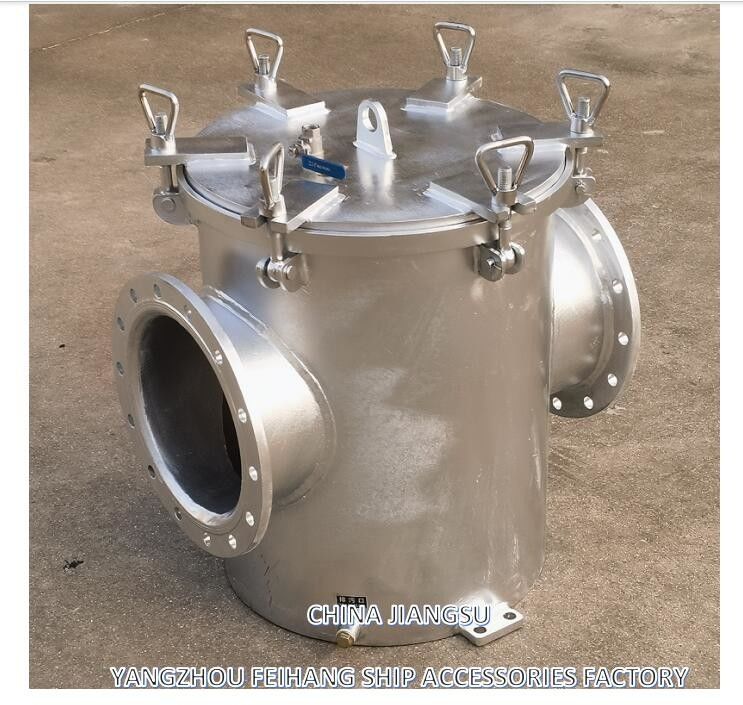 Filtre unique d'eau de mer - Filtre unique d'eau grossière pour le système de refroidissement de l'eau de mer AS250 CB/T497-1994