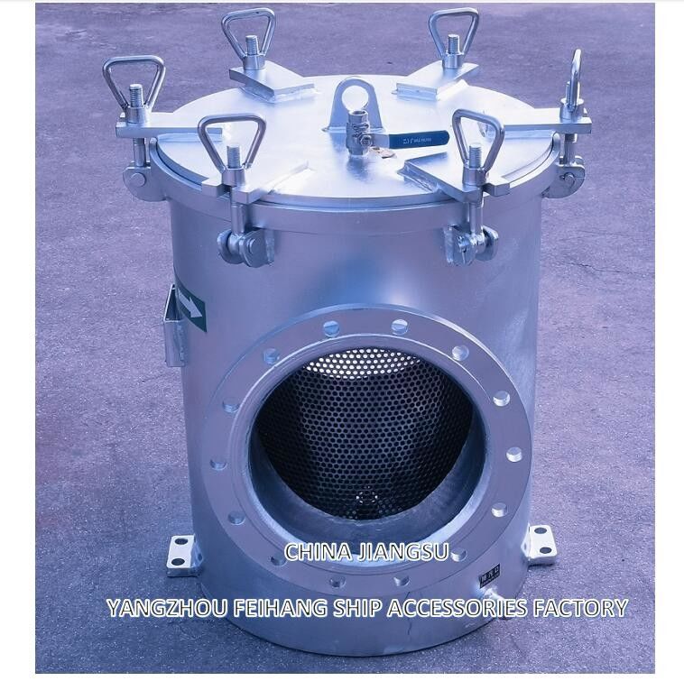 Filtre unique d'eau de mer - Filtre unique d'eau grossière pour le système de refroidissement de l'eau de mer AS250 CB/T497-1994