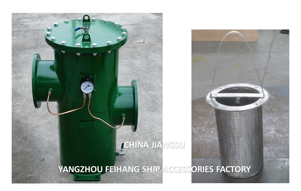 Modèle fH-5K-300A Ship Standard Simplex Basket Strainer & Simplex Oil Strainers en acier au carbone