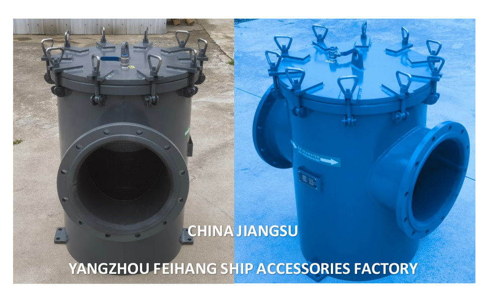 Pompes à eau de mer Filtre à eau de mer avec caoutchouc, filtre à eau de mer à inhalation AS350 CB/T 497-94 -Feihang Marine