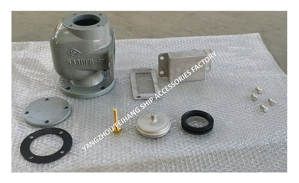 533HFB-DN65 Tête de ventilation de l'air Ensemble complet pour les réservoirs d'eau de ballast Tête de tuyau d'air modèle 533hfb-65a