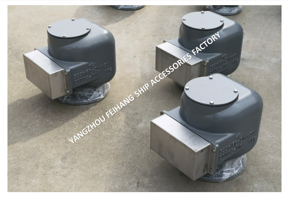 Tête de ventilation d'air de fonte de fer noduleux MARINE MODEL 533HFB-150A MÉDIUM GRAY pour les réservoirs de ballast