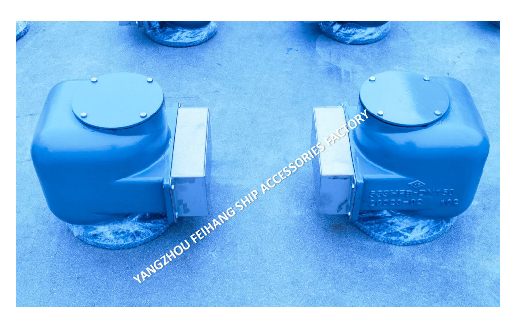 Tête de ventilation d'air de fonte de fer noduleux MARINE MODEL 533HFB-150A MÉDIUM GRAY pour les réservoirs de ballast