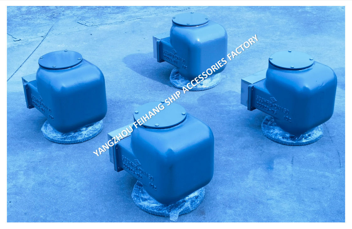 Tête de ventilation d'air de fonte de fer noduleux MARINE MODEL 533HFB-150A MÉDIUM GRAY pour les réservoirs de ballast