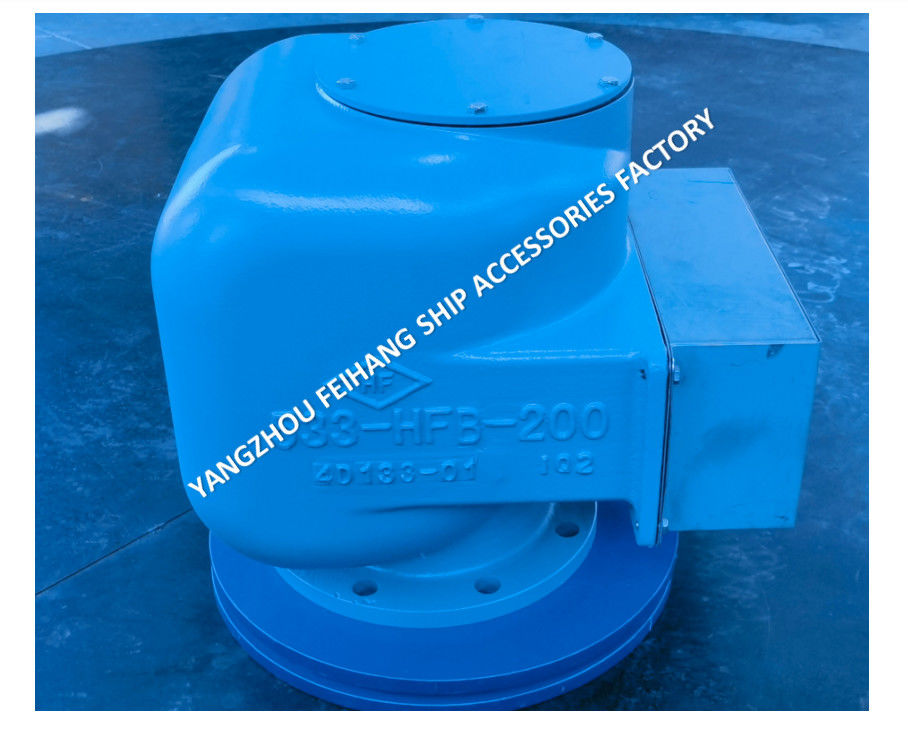 capuchon respirant pour réservoir de ballast de type flottable à bride en fonte avec filet incendie modèle 533hfb-200a