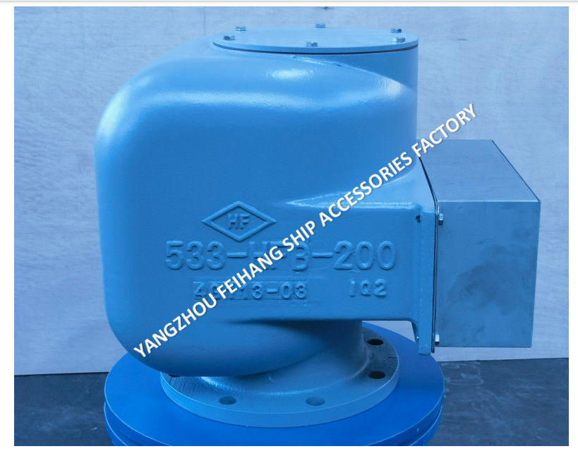 capuchon respirant pour réservoir de ballast de type flottable à bride en fonte avec filet incendie modèle 533hfb-200a