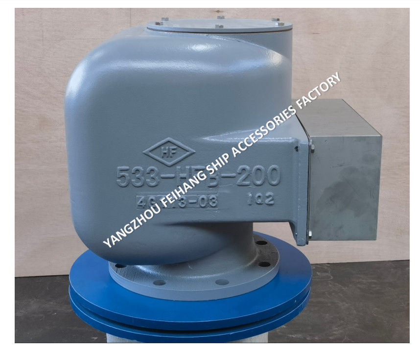 Tête d'aération marine ensemble complet 533HFB-200A Corps en fer ductile avec flotteur en acier inoxydable