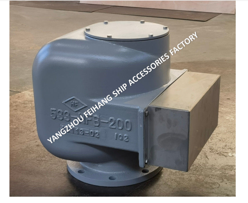 Tête d'aération marine ensemble complet 533HFB-200A Corps en fer ductile avec flotteur en acier inoxydable