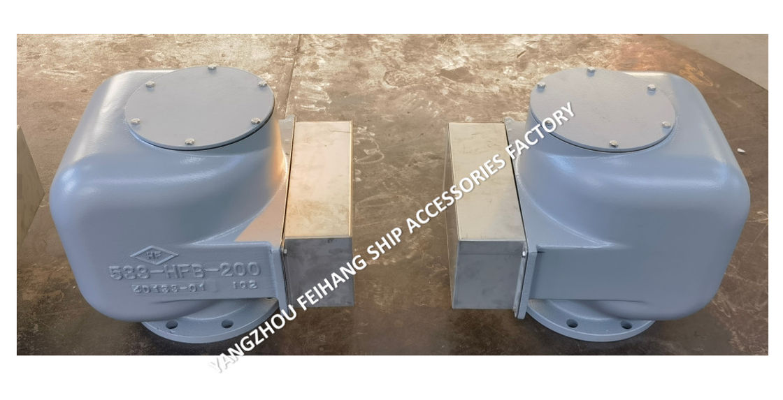 Tête d'aération marine ensemble complet 533HFB-200A Corps en fer ductile avec flotteur en acier inoxydable