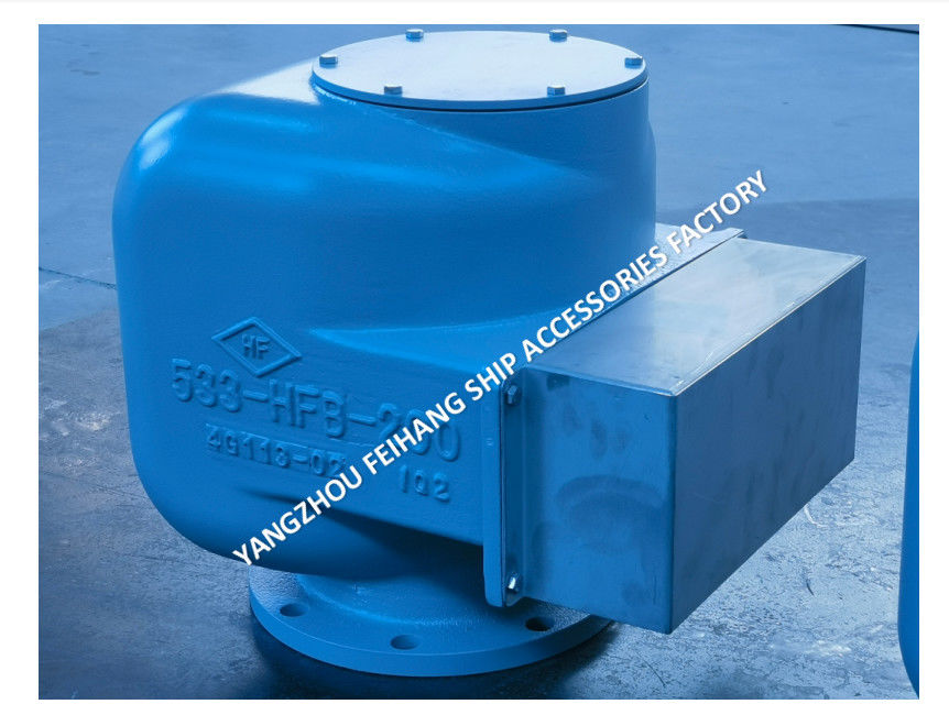 Tête d'aération marine ensemble complet 533HFB-200A Corps en fer ductile avec flotteur en acier inoxydable