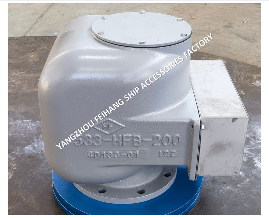Tête d'aération marine ensemble complet 533HFB-200A Corps en fer ductile avec flotteur en acier inoxydable