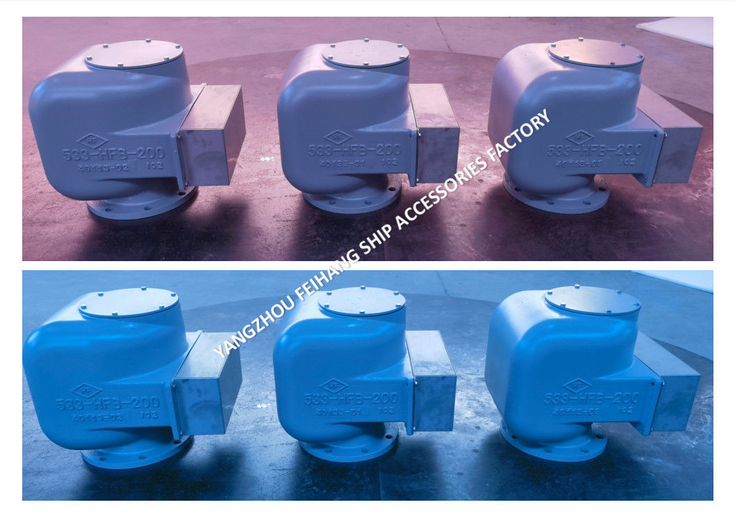 capuchon respirant pour réservoir de ballast de type flottable à bride en fonte avec filet incendie modèle 533hfb-200a