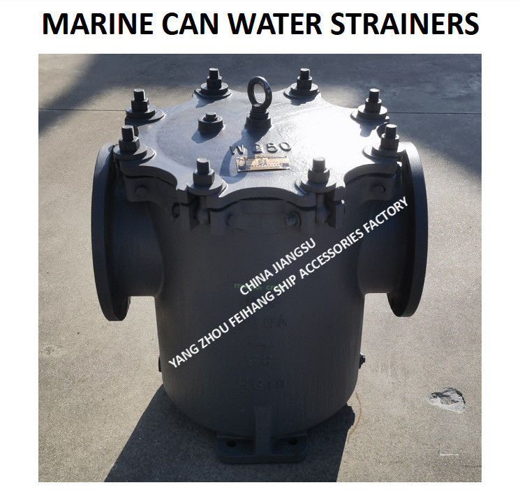 Marine Jis F7121 Flanche Filtre à eau en fer forgé modèle 5K-300A Filtre en maille de type S 4 mm