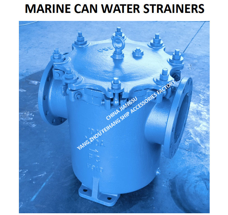 Marine Jis F7121 Flanche Filtre à eau en fer forgé modèle 5K-300A Filtre en maille de type S 4 mm
