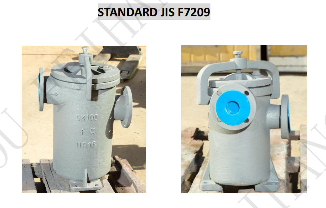 Chine Filtre à souches d'huile simples et à panier d'huile unique fournisseur 5K-125A JIS F7209 Corps - fonte et filtre - acier inoxydable