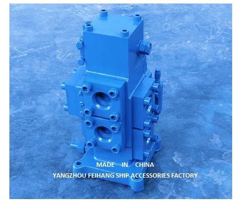 Bloc de vanne de commande de treuil avec taille de port d'entrée/sortie 20a-50a en bleu et vert pour une efficacité de performance opérationnelle optimale