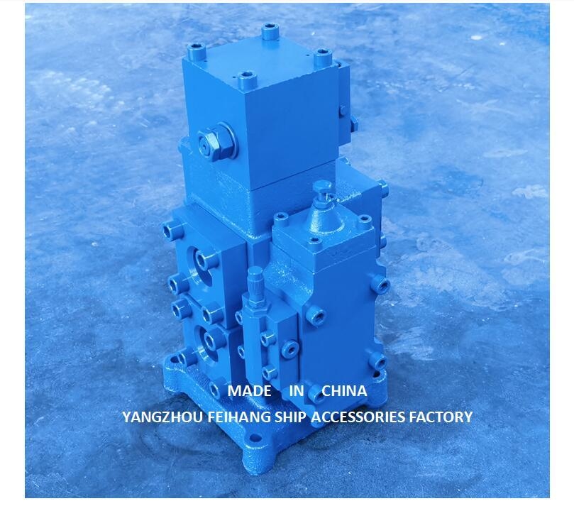 Bloc de vanne de commande de treuil avec taille de port d'entrée/sortie 20a-50a en bleu et vert pour une efficacité de performance opérationnelle optimale