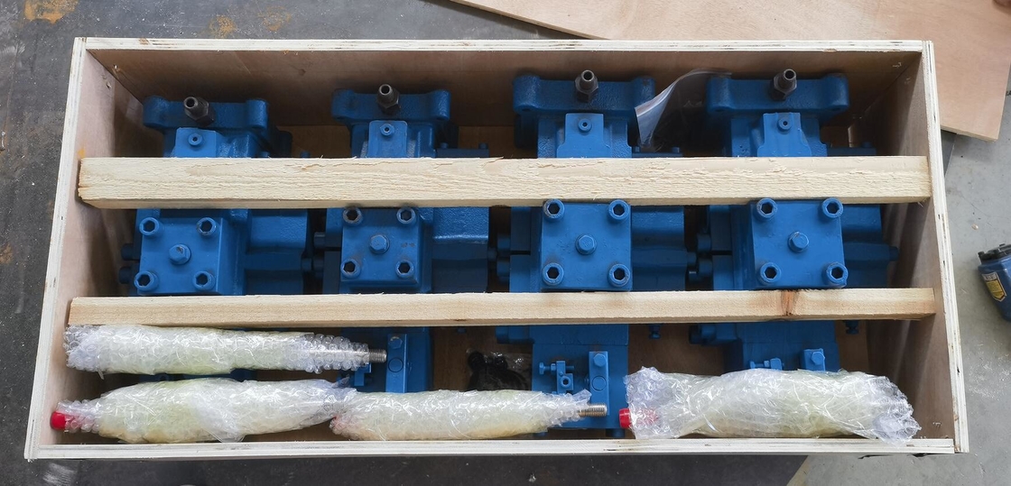 Bloc de vanne de commande de treuil avec taille de port d'entrée/sortie 20a-50a en bleu et vert pour une efficacité de performance opérationnelle optimale