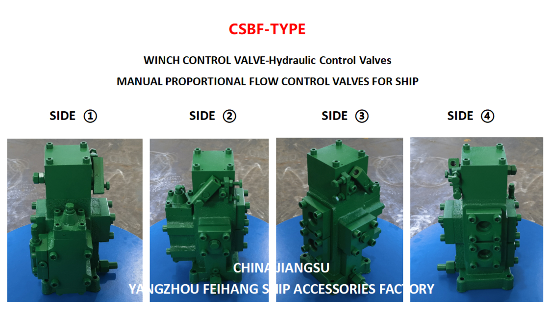 CSBF-G40 Type BLOC DE COMMANDE DE TREUIL SOUPAPE DE COMMANDE DE GUINDEAU SOUPAPES DE COMMANDE DE DÉBIT PROPORTIONNEL MANUELLES POUR NAVIRES