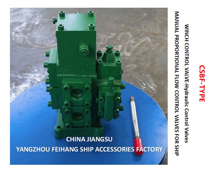 Valve de contrôle de treuil Feihang Marques Modèle-CSBF-H-G25 Taille Dn25, Débit 200l/Min, Pression 25mpa, Opération manuelle