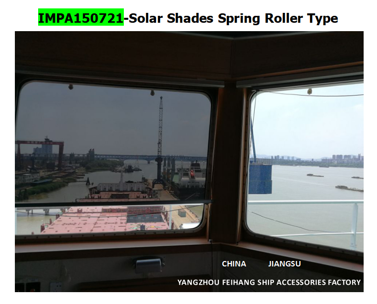 Marine Solar screen roller type blind with cassette box- Blind Curtain box - aluminum alloy Film - Silver