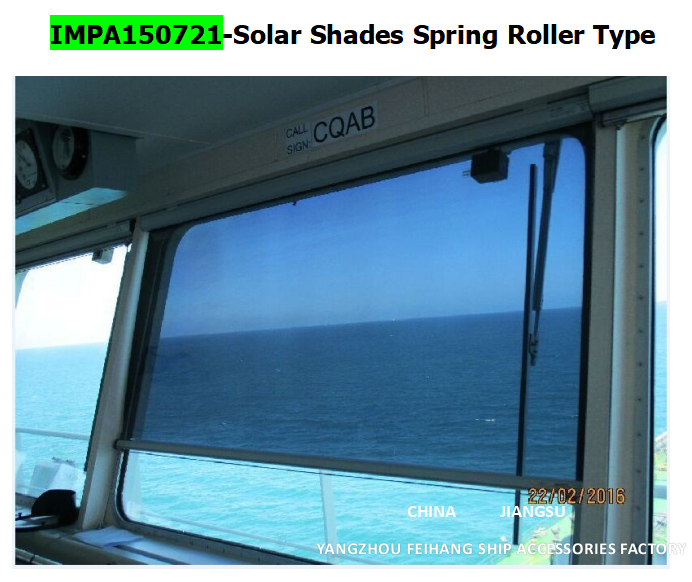 Marine Solar screen roller type blind with cassette box- Blind Curtain box - aluminum alloy Film - Silver