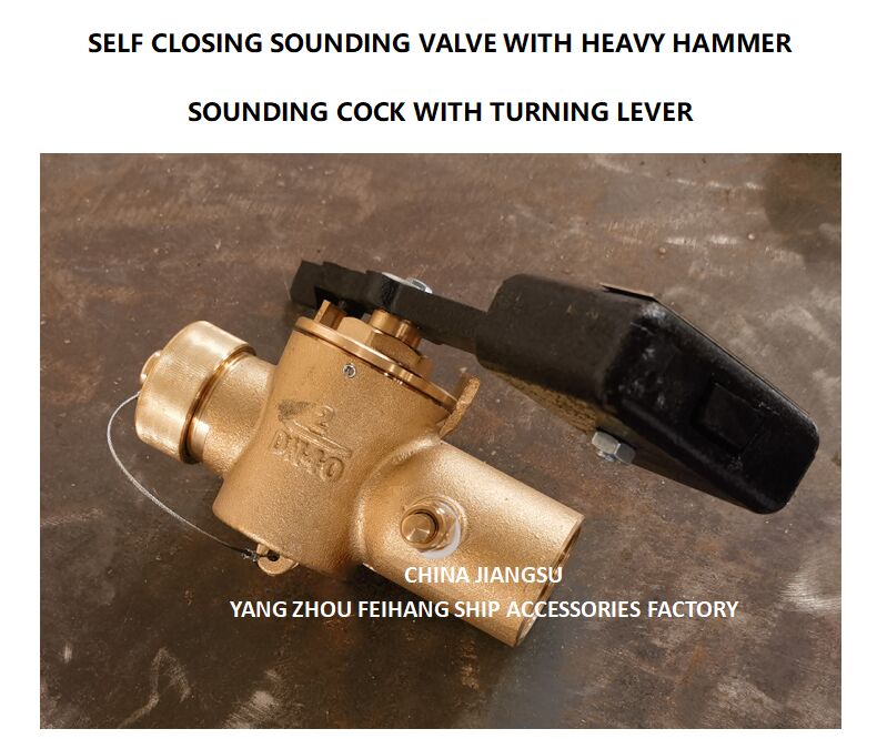 Vanne d'échantillonnage à fermeture automatique FH-40A CB/T3778-99 Robinet d'échantillonnage à bouts filetés Matériau - Cuivre