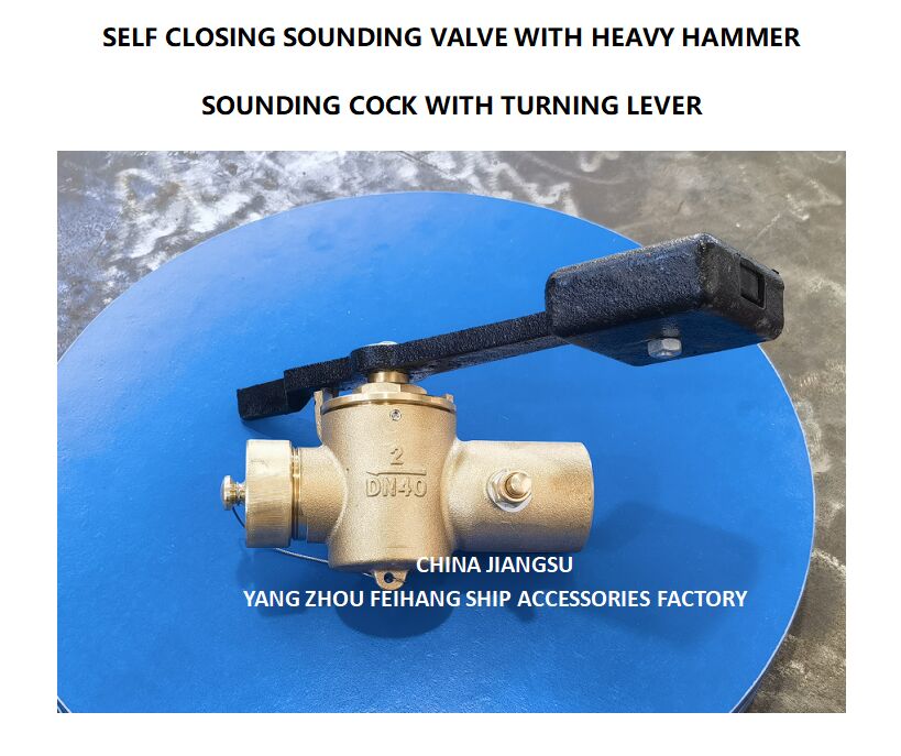 Vanne d'échantillonnage à fermeture automatique FH-40A CB/T3778-99 Robinet d'échantillonnage à bouts filetés Matériau - Cuivre