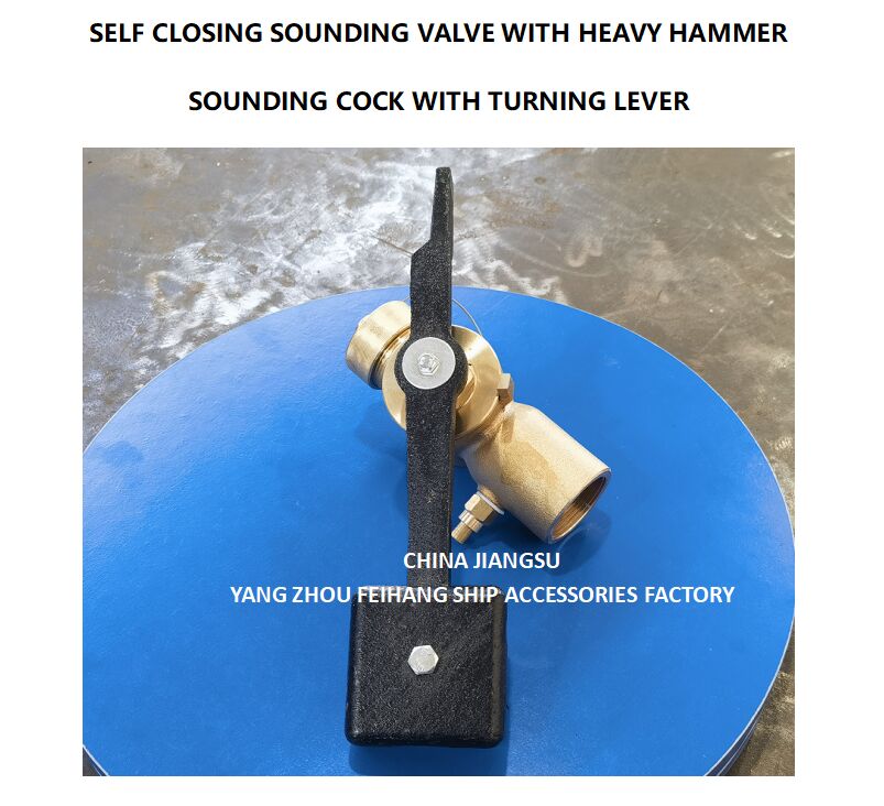 Robinet de sondage FH-40A CB/T3778 en bronze à fermeture automatique à 360 degrés avec robinet d'essai BSP Robinet de tuyau de sondage à fermeture automatique PN2.5 Matériau - Cuivre avec extrémité filetée BSP interne et tige rotative à 360°