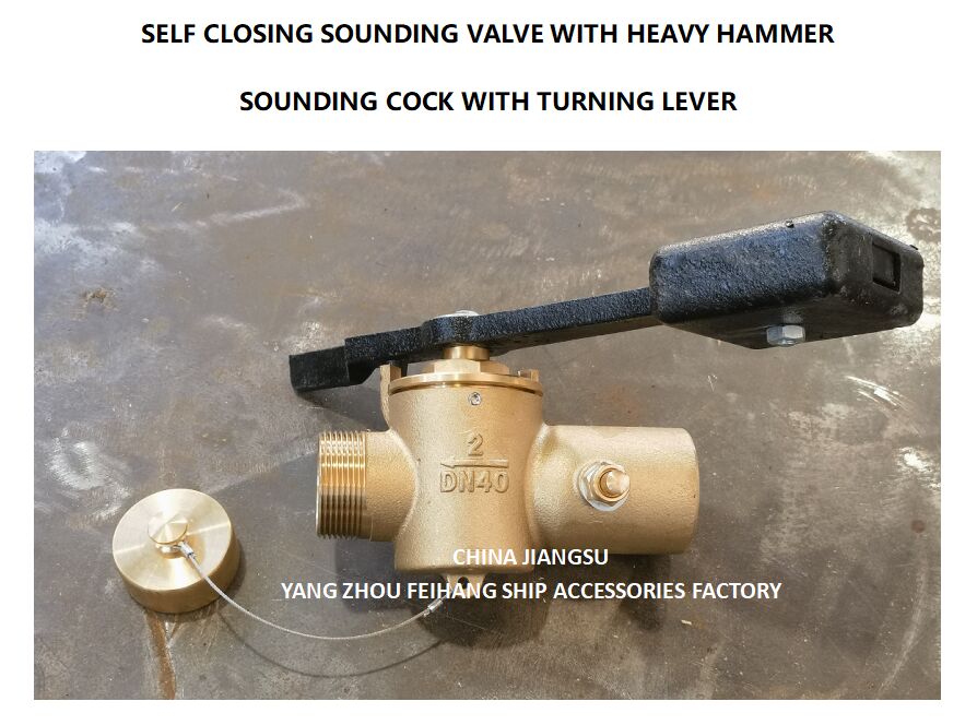 Vanne d'échantillonnage à fermeture automatique FH-40A CB/T3778-99 Robinet d'échantillonnage à bouts filetés Matériau - Cuivre