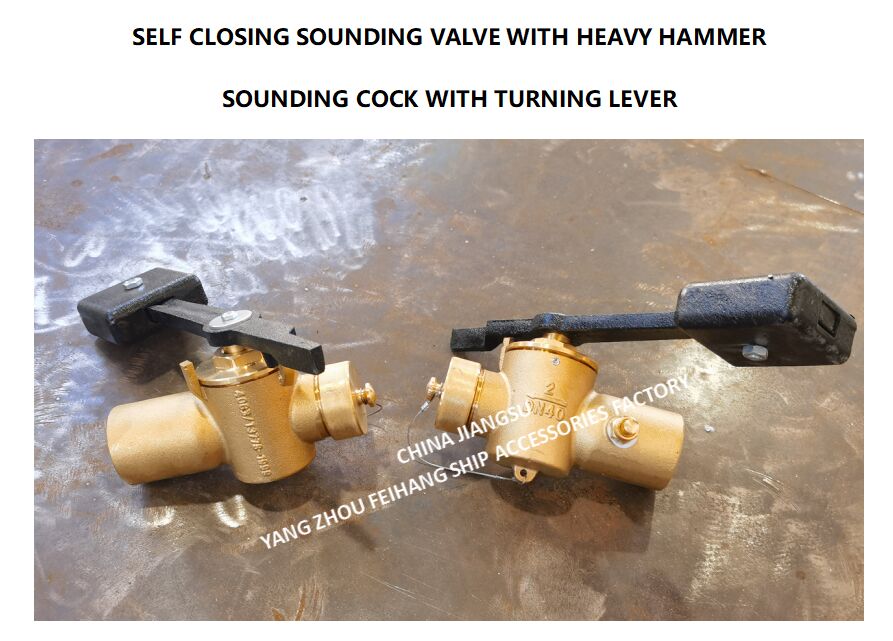 Vanne d'échantillonnage à fermeture automatique FH-40A CB/T3778-99 Robinet d'échantillonnage à bouts filetés Matériau - Cuivre
