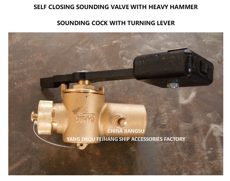 Robinet de sondage FH-40A CB/T3778 en bronze à fermeture automatique à 360 degrés avec robinet d'essai BSP Robinet de tuyau de sondage à fermeture automatique PN2.5 Matériau - Cuivre avec extrémité filetée BSP interne et tige rotative à 360°