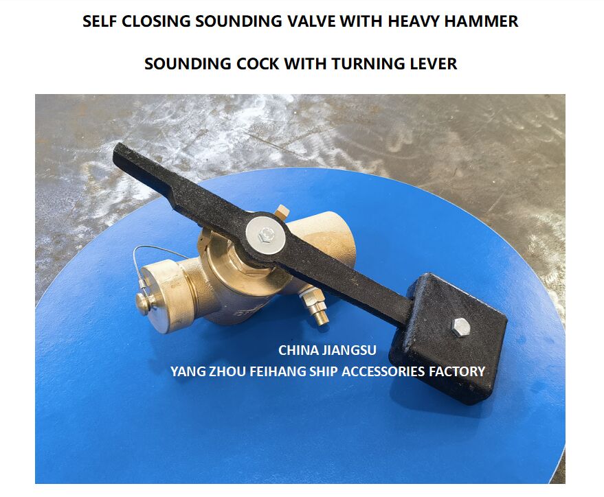 VALVE SELF-CLOSING FH-40A CB/T3778-99 PN2.5 Matériau - cuivre avec extrémité interne du fil BSP et tige tournante à 360°