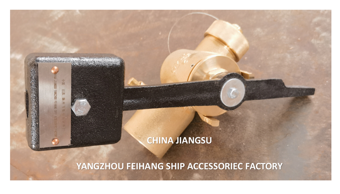 Self-Closing Sounding Pipe Cock FH-40A CB/T3778 Self-Closing Sounding Pipe valve Pipe PN2.5 Material - Copper  with BSP internal thread end and 360° rotating rod