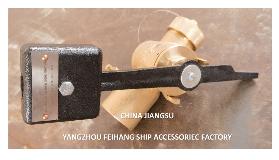 Modèle de soupape de fermeture automatique de sondage FH-40A CB/T3778 Pour tuyau de sondage Matériau PN2.5 - cuivre avec extrémité interne du fil BSP et tige tournante à 360°