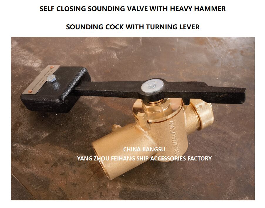 VALVE SELF-CLOSING FH-40A CB/T3778-99 PN2.5 Matériau - cuivre avec extrémité interne du fil BSP et tige tournante à 360°