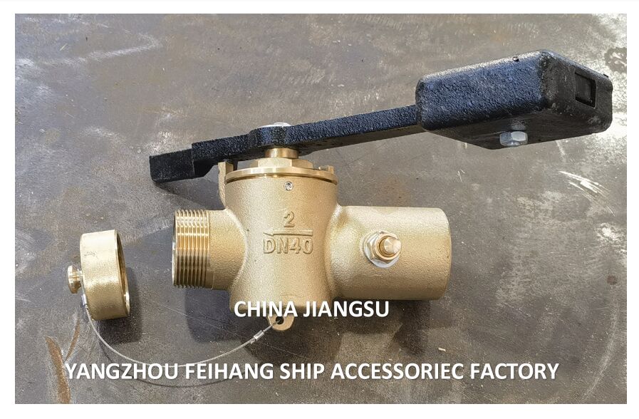 Vanne d'échantillonnage à fermeture automatique FH-40A CB/T3778-99 Robinet d'échantillonnage à bouts filetés Matériau - Cuivre