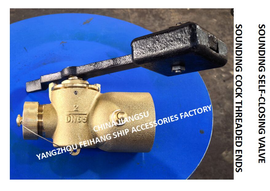 Vanne de profondeur à fermeture automatique en bronze FH-65A Cb/T3778-99 avec extrémité à filetage femelle BSP et tige rotative à 360°.