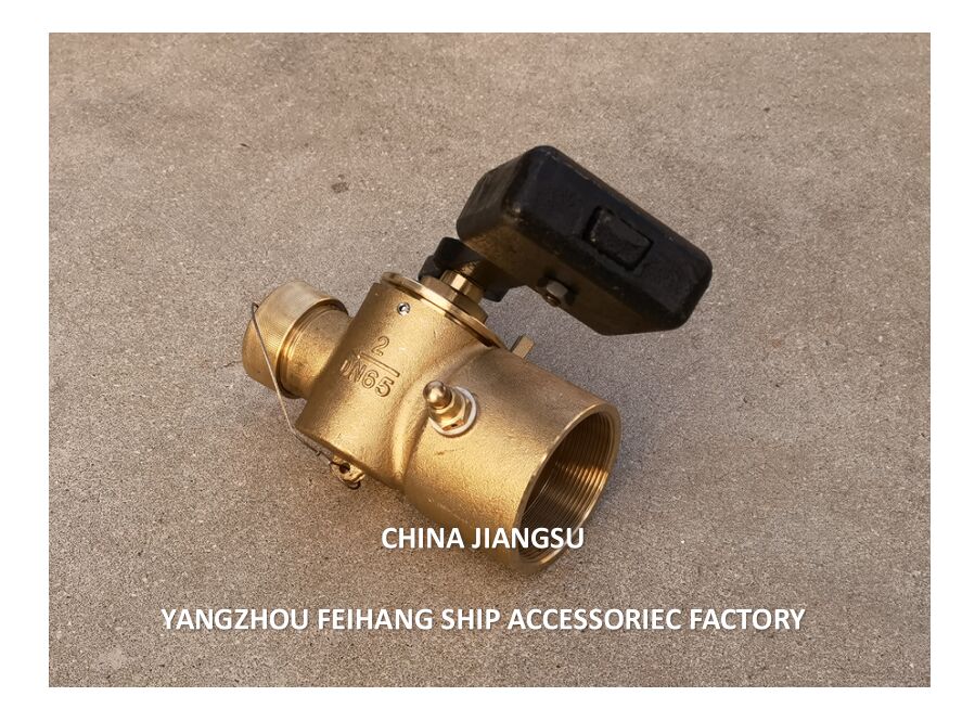 Vanne de profondeur à fermeture automatique en bronze FH-65A Cb/T3778-99 avec extrémité à filetage femelle BSP et tige rotative à 360°.