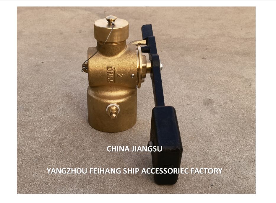 Vanne de profondeur à fermeture automatique en bronze FH-65A Cb/T3778-99 avec extrémité à filetage femelle BSP et tige rotative à 360°.
