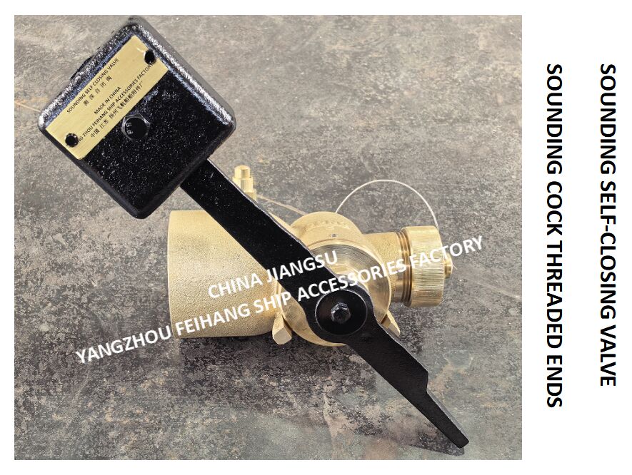 Vanne de profondeur à fermeture automatique en bronze FH-65A Cb/T3778-99 avec extrémité à filetage femelle BSP et tige rotative à 360°.